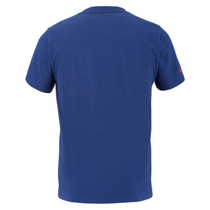 Mens Juan Lebron Cotton Tennis Tee Blue Depths-Apparel-Babolat-B6MS26442-4140S25-2-2-[Sku]-Tennis Express