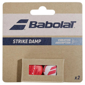 Strike X2 Tennis Dampeners White and Red-Accessories-Babolat-B700125-100-1-Tennis Express