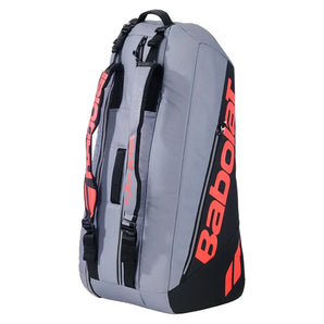 Pure Strike 6 Pack Tennis Bag Carbon Grey-Bags-Babolat-B751249-100MY-1-Tennis Express