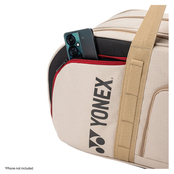 Gearlogic Tournament Tennis Bag Beige-Bags-Yonex-BAG72631BE-7-Tennis Express