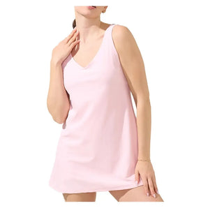 Women's Breakpoint Tennis Dress-Apparel-Bobbe-BD-S25-pink-Tennis Express