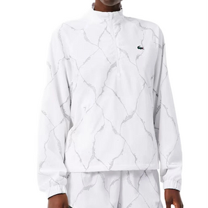 Women's Players Tennis Jacket White,Apparel,Lacoste,White,2(EUR34),Tennis Express,BF6763-001B