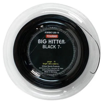 Big Hitter Black 7 16G Tennis String Reel-Strings-Tourna-BHBK7-200-16R-Tennis Express