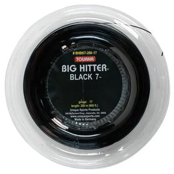Big Hitter Black 7 17G Tennis String Reel-Strings-Tourna-BHBK7-200-17R-Tennis Express