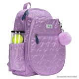 Big Love Tennis Backpack Quilted Lavender Tennis Balls,Bags,Ame and Lulu,,,Tennis Express,BLTBP-PUR-3