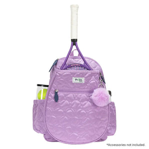Big Love Tennis Backpack Quilted Lavender Tennis Balls,Bags,Ame and Lulu,Purple,One Size,Tennis Express,BLTBP-PUR-4