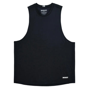 Men's Tournament Tennis Tank, Boast, Black/Asphalt, Tennis Express, BM5TP10-F26-BLACK-ASPHALT-1