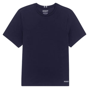 Men's Short Sleeve Tournament Tennis Crew, Boast, Navy/White, Tennis Express, BM5TP20-F26-NAVY-WHITE-1