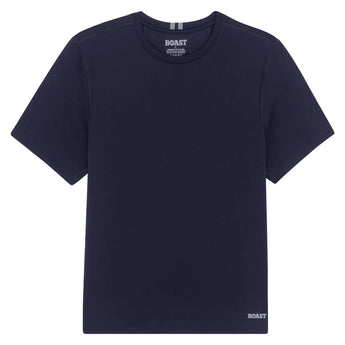 Men's Short Sleeve Tournament Tennis Crew, Boast, Navy/White, Tennis Express, BM5TP20-F26-NAVY-WHITE-1