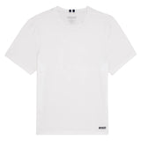 Men's Short Sleeve Tournament Tennis Crew, Boast, White/Navy, Tennis Express, BM5TP20-F26-WHITE-NAVY-1