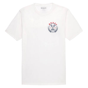 Men's USA Crest Tennis Tee White,Apparel,Boast,White,S,Tennis Express,BM6TP158-100F26