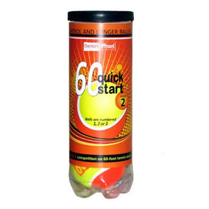 Quick Start 60 Orange Felt Tennis Ball Case-Balls-Oncourt Offcourt-BQ60CAN24-1-[Sku]-Tennis Express