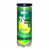 Quick Start 78 Green Felt Tennis Ball Can-Balls-Oncourt Offcourt-BQ78-CAN-3-[Sku]-Tennis Express