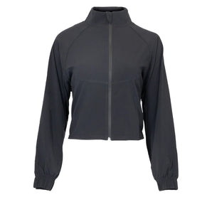 Women's Brooklyn Tennis Jacket, Bubble, Black, Tennis Express, BRKLN-B-BLACK-1