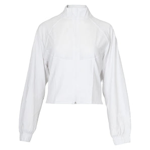 Women's Brooklyn Tennis Jacket, Bubble, White, Tennis Express, BRKLN-B-WHITE-1