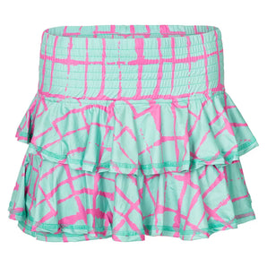 Women's Brittany Tennis Skort Mint Geo-Apparel-Bubble-Mint Geo-XS, [current_file_name-Tennis Express