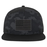 Men's BXV USA Flag Camo Tonal Tennis Hat,Apparel,Boast,Black Camo,One Size,Tennis Express,BVM13ACC2-F26-Black