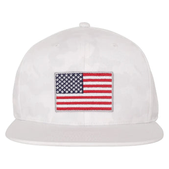 Men's BXV USA Flag Camo Tonal Tennis Hat,Apparel,Boast,White Camo,One Size,Tennis Express,BVM13ACC2-F26-W