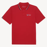 Men's BXV Performance Tennis Polo with Tipping,Apparel,Boast,Racing Red/White,S,Tennis Express,BVM13PO1-F26-Red