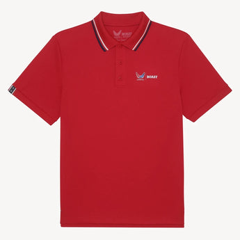 Men's BXV Performance Tennis Polo with Tipping,Apparel,Boast,Racing Red/White,S,Tennis Express,BVM13PO1-F26-Red
