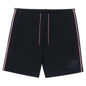 Men's BXV 7 Inch Tipped Court Tennis Short,Apparel,Boast,Black/Racing Red,S,Tennis Express,BVM13SH9-F26-BK-1