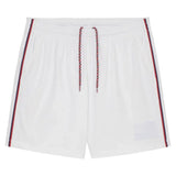 Men's BXV 7 Inch Tipped Court Tennis Short,Apparel,Boast,White/Racing Red,S,Tennis Express,BVM13SH9-F26-WT-1
