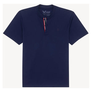 Men's BXV Short Sleeve Performance Tennis Henley,Apparel,Boast,Medieval Blue,S,Tennis Express,BVM13TP7-F26-Navy