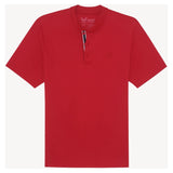 Men's BXV Short Sleeve Performance Tennis Henley,Apparel,Boast,Racing Red,S,Tennis Express,BVM13TP7-F26-Red
