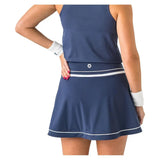 Women's Flounce 2 in 1 Tennis Skort-Apparel-Boast-BW53101-Navy1-Tennis Express