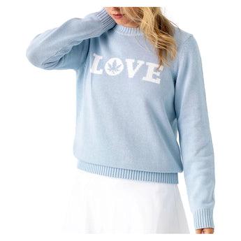 Women's Love Instarsia Crewneck Tennis Sweater-Apparel-Boast-BW55195-1-Tennis Express