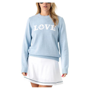 Women's Love Instarsia Crewneck Tennis Sweater-Apparel-Boast-BW55195-709299Tennis Express
