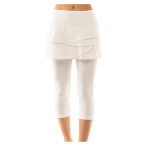 Women's Scallop Tennis Capri,Apparel,Lucky In Love,,,Tennis Express,CB11-B-2