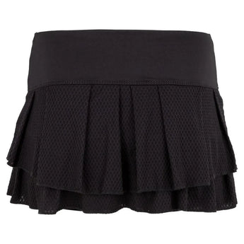 Women's Wavy Pleat Tier Tennis Skort-Apparel-Lucky In Love-CB425-BF20-001-3-Tennis Express