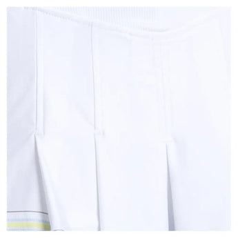Women's Victory Lane Pleat Tennis Skort White and Brusette Blue,Apparel,Lucky In Love,,,Tennis Express,CB676-67F165-7