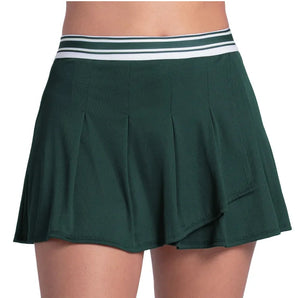 Women's Ivy Classic 13 Inch Tennis Skort, Lucky In Love, 300 Team Green, Tennis Express, CB683-02H-300-TEAM-GREEN-1