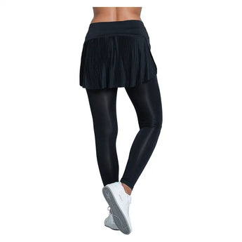 Women's Fast Pace Tennis Skegging Black,Apparel,Lucky In Love,,,Tennis Express,CB685-001-4