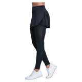 Women's Fast Pace Tennis Skegging Black,Apparel,Lucky In Love,,,Tennis Express,CB685-001-5
