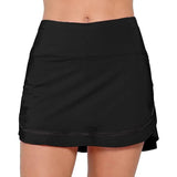 Women's LUV Revive 14 Inch Tennis Skort-Apparel-Lucky In Love-CB711-S25-B-Tennis Express