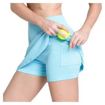 Women's Baseline 14 Inch Tennis Skort-Apparel-Lucky In Love-CB716-U25-437-6-Tennis Express