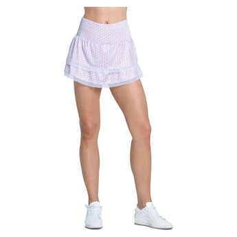 Women's High Waist Groovy 13.5 Inch Tennis Skort Bahama-Apparel-Lucky In Love-CB750-96A437U25-5-Tennis Express