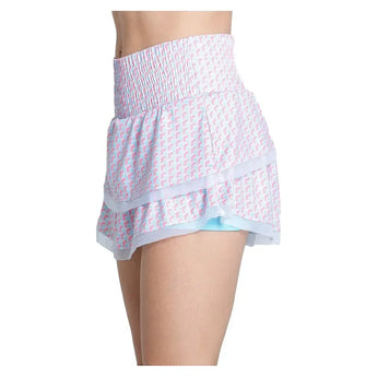 Women's High Waist Groovy 13.5 Inch Tennis Skort Bahama-Apparel-Lucky In Love-CB750-96A437U25-6-Tennis Express