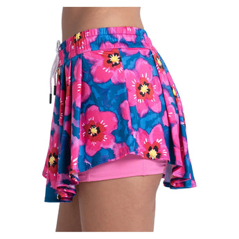 Women's High Waist Super Bloom Tennis Skort Multi,Apparel,Lucky In Love,,,Tennis Express,CB760-07G955S26-2