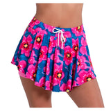 Women's High Waist Super Bloom Tennis Skort Multi,Apparel,Lucky In Love,,,Tennis Express,CB760-07G955S26-3