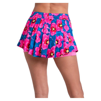 Women's High Waist Super Bloom Tennis Skort Multi,Apparel,Lucky In Love,,,Tennis Express,CB760-07G955S26-4