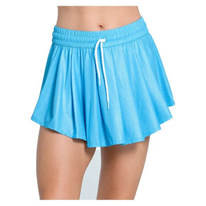 Women's High Waist All That Shimmers 13.5 Inch Tennis Skort-Apparel-Lucky In Love-CB760-24B447-Tennis Express
