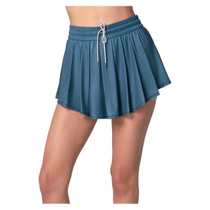 Women`s High Waist All That Shimmers Tennis Skort Midnight-Apparel-Lucky In Love-CB760-86D401-Tennis Express