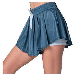 Women`s High Waist All That Shimmers Tennis Skort Midnight-Apparel-Lucky In Love-CB760-86D401H25-1-Tennis Express