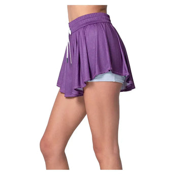 Women`s High Waist All That Shimmers Tennis Skort Midnight-Apparel-Lucky In Love-CB760-87D570-2-Tennis Express