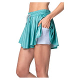 Women`s High Waist All That Shimmers Tennis Skort Midnight-Apparel-Lucky In Love-CB760-88D301-2-Tennis Express