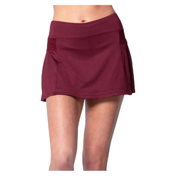 Women's Team Feelin' Young Pleat Tennis Skort-Apparel-Lucky In Love-CB765-600-Tennis Express